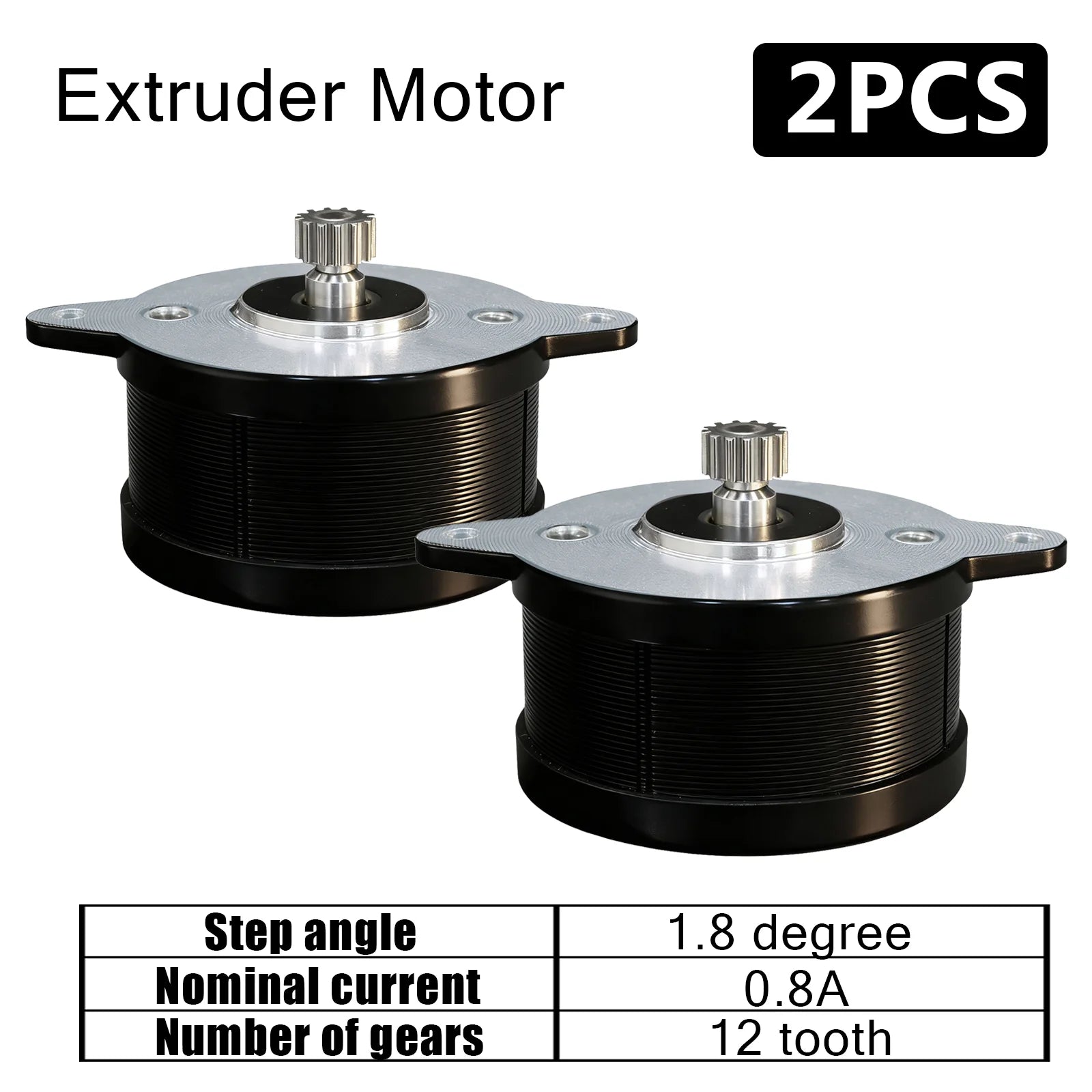 For Creality K1 Extruder Motor 1.8 Degree Press 12 Tooth Gear Circular Stepper Motor for K1C/K1 Max Ender-3 V3 3D Printer