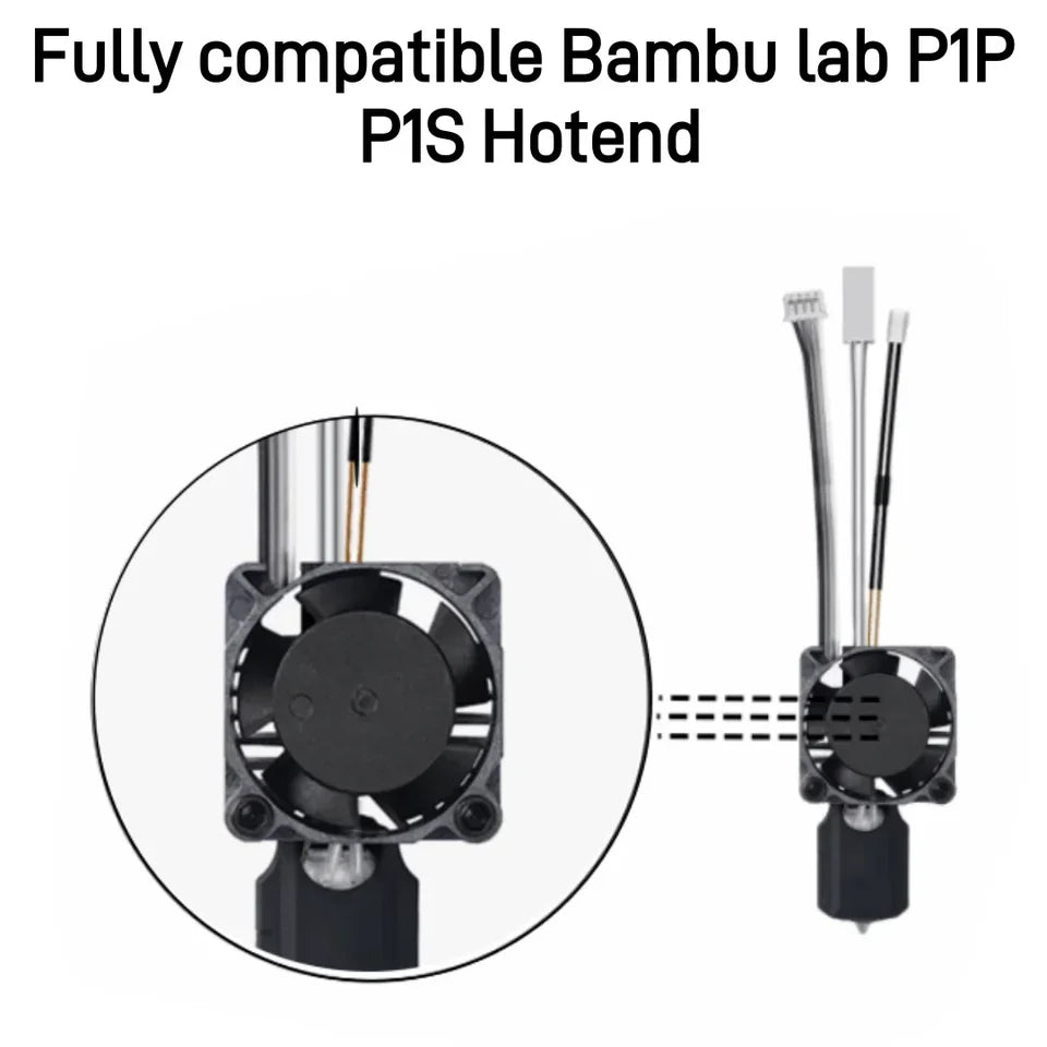 For Bambu Lab P1 Series High Quality Cooling Fan 2510 High Speed Cooler Fans Fit Bamboo bambu lab P1P P1S 3D Printer Accessories