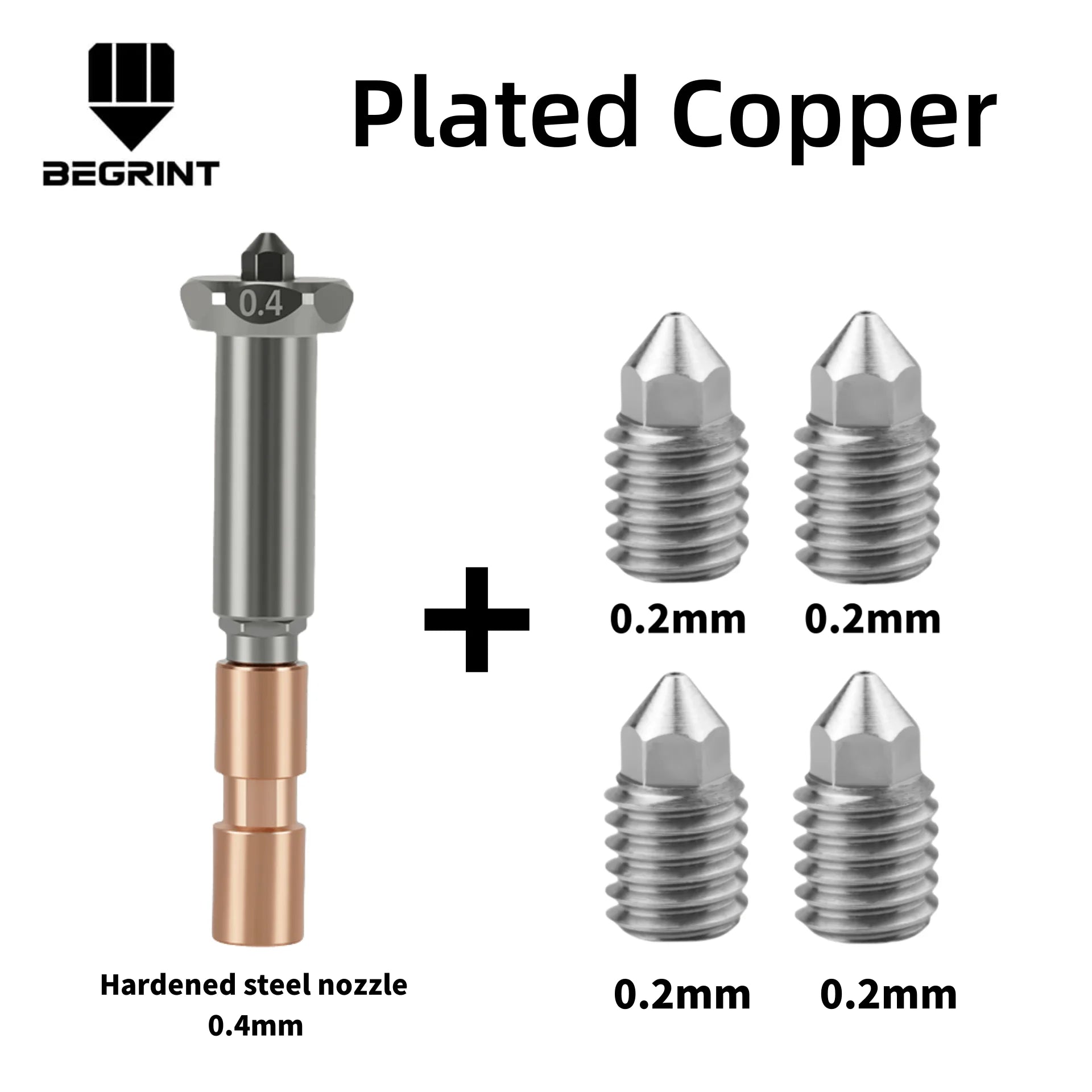 For Anycubic Kobra 3 Max Nozzle Copper Brass Hardened Steel Replace Nozzle Print Head For Anycubic Kobra 3 Max Combo Accessories