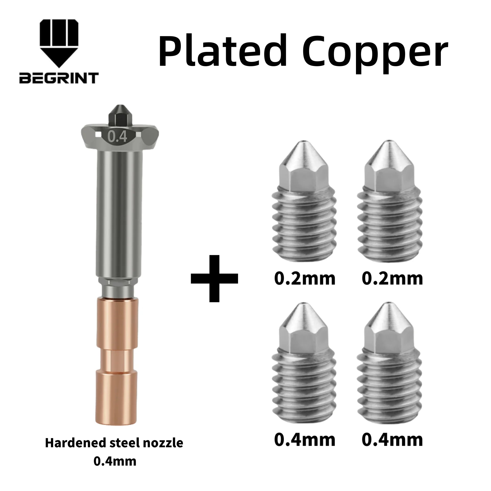 For Anycubic Kobra 3 Max Nozzle Copper Brass Hardened Steel Replace Nozzle Print Head For Anycubic Kobra 3 Max Combo Accessories