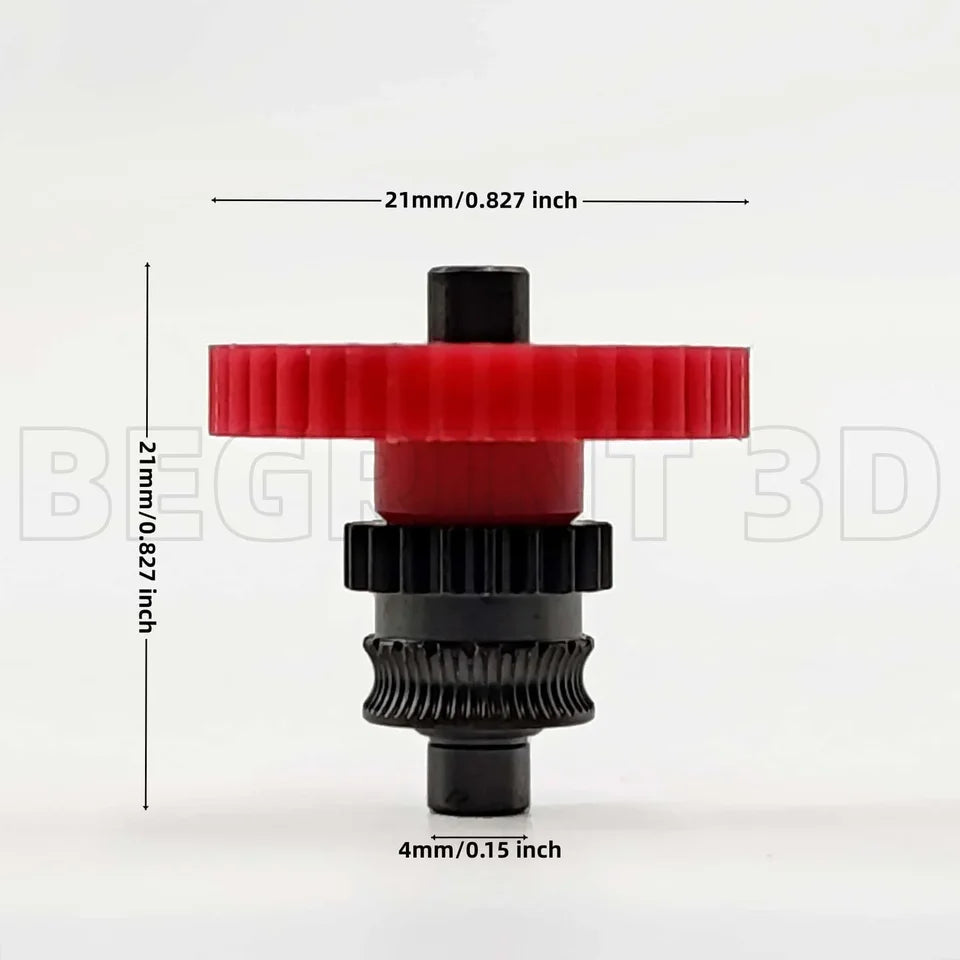 For Kobra 3 Extruder Upgrade Gear Hardened Steel One-Piece Kit Nano Coated Wear Resistance For Anycubic Kobra 3 3D Printer Parts