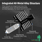 Integrated Hardened Steel Hotend