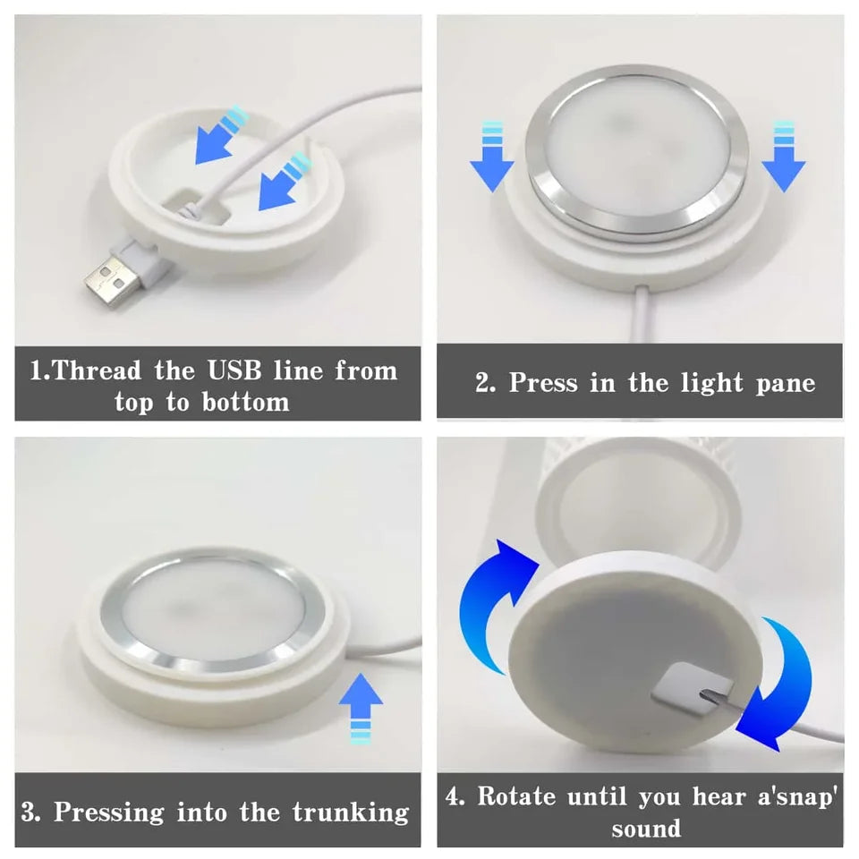For Bambu Lab Led Lamp Kit 001 Hardware For Bamboo Light Led Light Parts DIY Model Warm White/Multicoour Without Lamp Shell