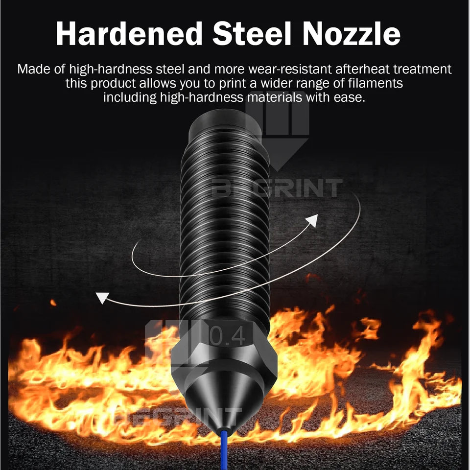 Centauri Carbon Hardened Steel Nozzle 0.4mm, Chromium Zirconium Copper Brass Bimetallic for ELEGOO Centauri Hotend Kit