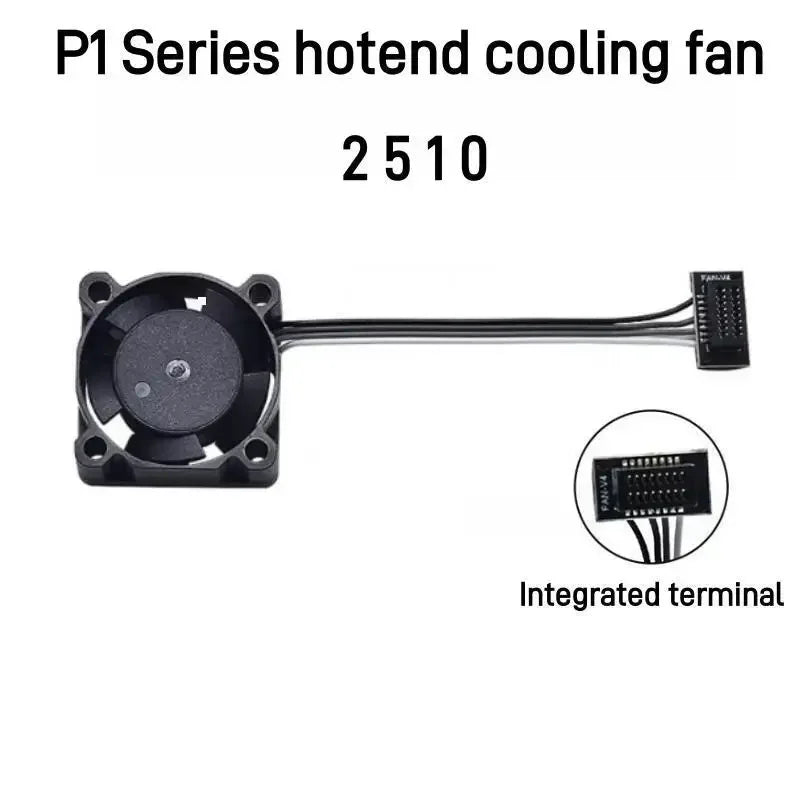 For Bambu Lab P1 Series High Quality Cooling Fan 2510 High Speed Cooler Fans Fit Bamboo bambu lab P1P P1S 3D Printer Accessories