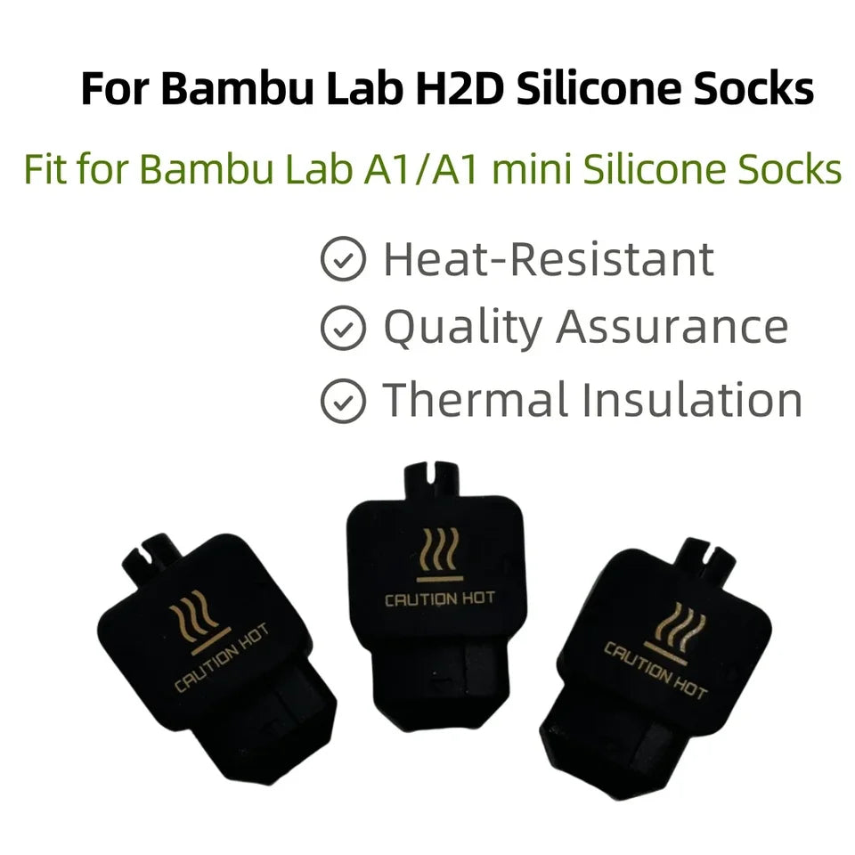 Protective sleeve For Bambu Lab H2D Hotend Silicone Cover Heating Block kit nozzle for 3D printer accessories